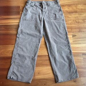 American Eagle Outfitters Wide Leg Pants in Gray